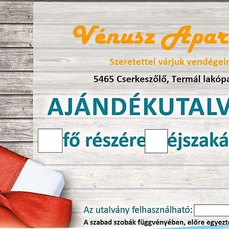 Venusz Apartman Cserkeszőlő Bagian luar foto